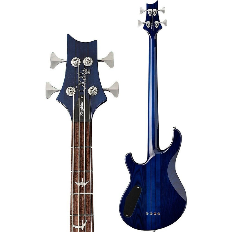 PRS SE Kingfisher Bass - Faded Blue Wrap Around Burst