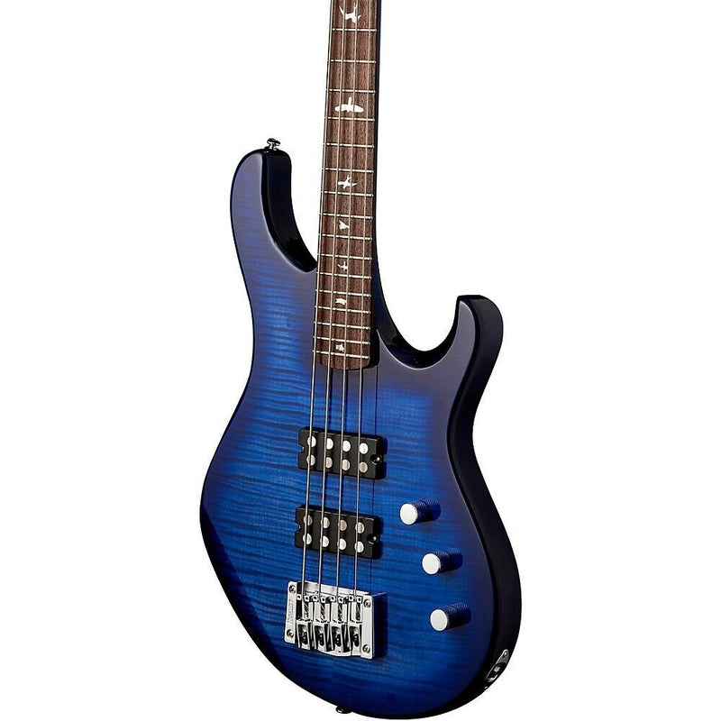 PRS SE Kingfisher Bass - Faded Blue Wrap Around Burst